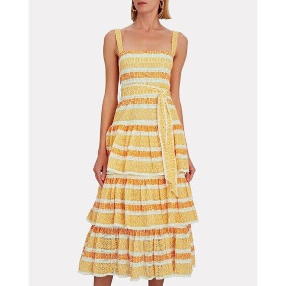 Worn Once. Zimmermann Lace Dresses AU 0 / US 4 orange - Picture 6 of 14